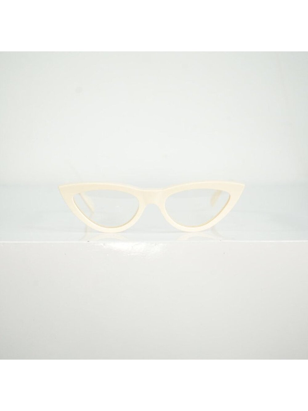 Celine Cat-Eye White Glasses